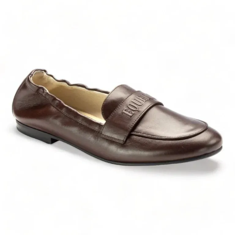 1616 - Brown Soft Leather Flat Loafer for Girl/Teen/Women by London Kids