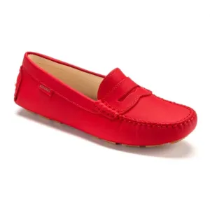 2582 - Red Sahara Leather Soft Loafer for Girl by London Kids