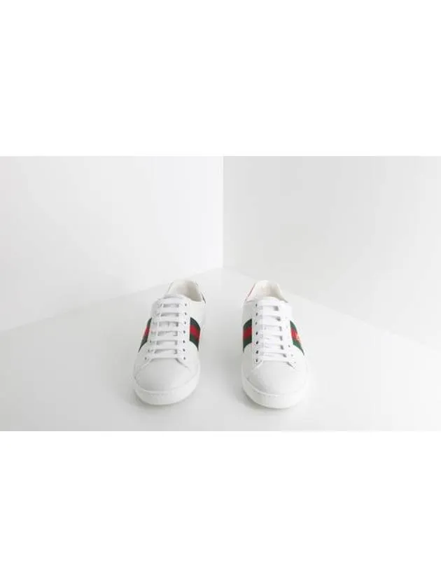 Ace Bee Embroidered Low Top Sneakers White