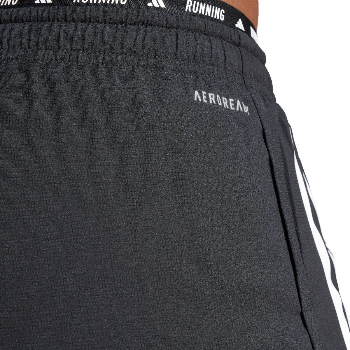 adidas Own The Run 3 Stripe 2in1 Shorts - Womens - Black