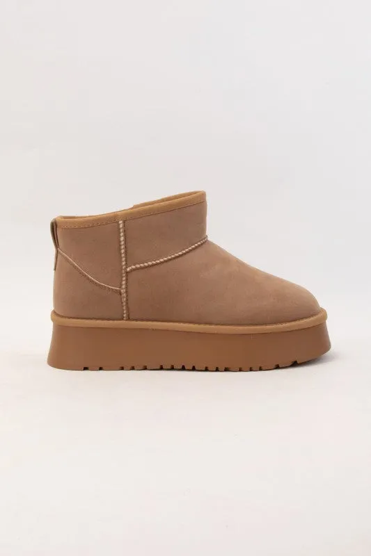 AS SEEN ON WHITNEY RIFE!! The Cloud Platform Bootie in Chestnut