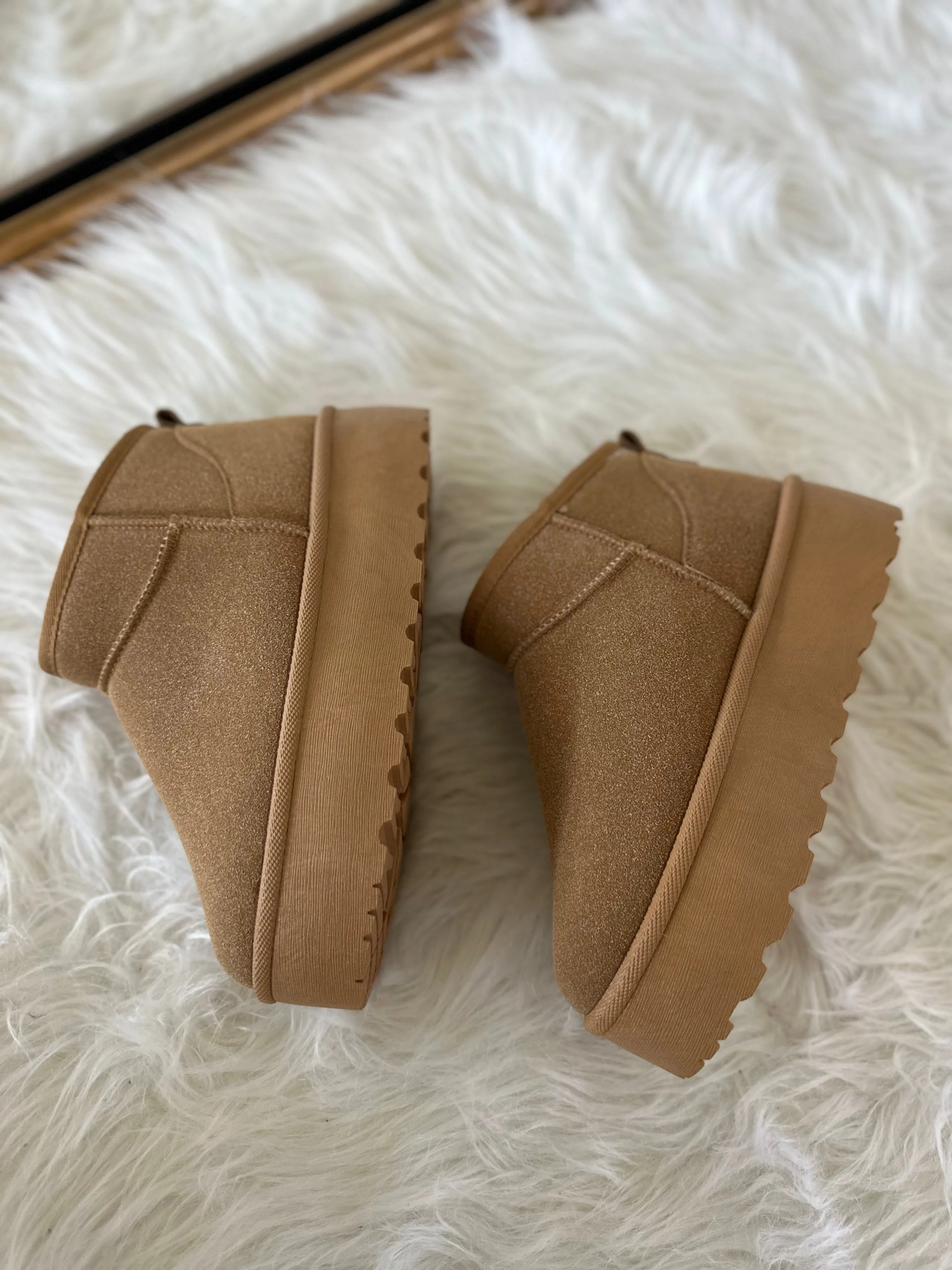 AS SEEN ON WHITNEY RIFE!! The Cloud Platform Bootie in Chestnut