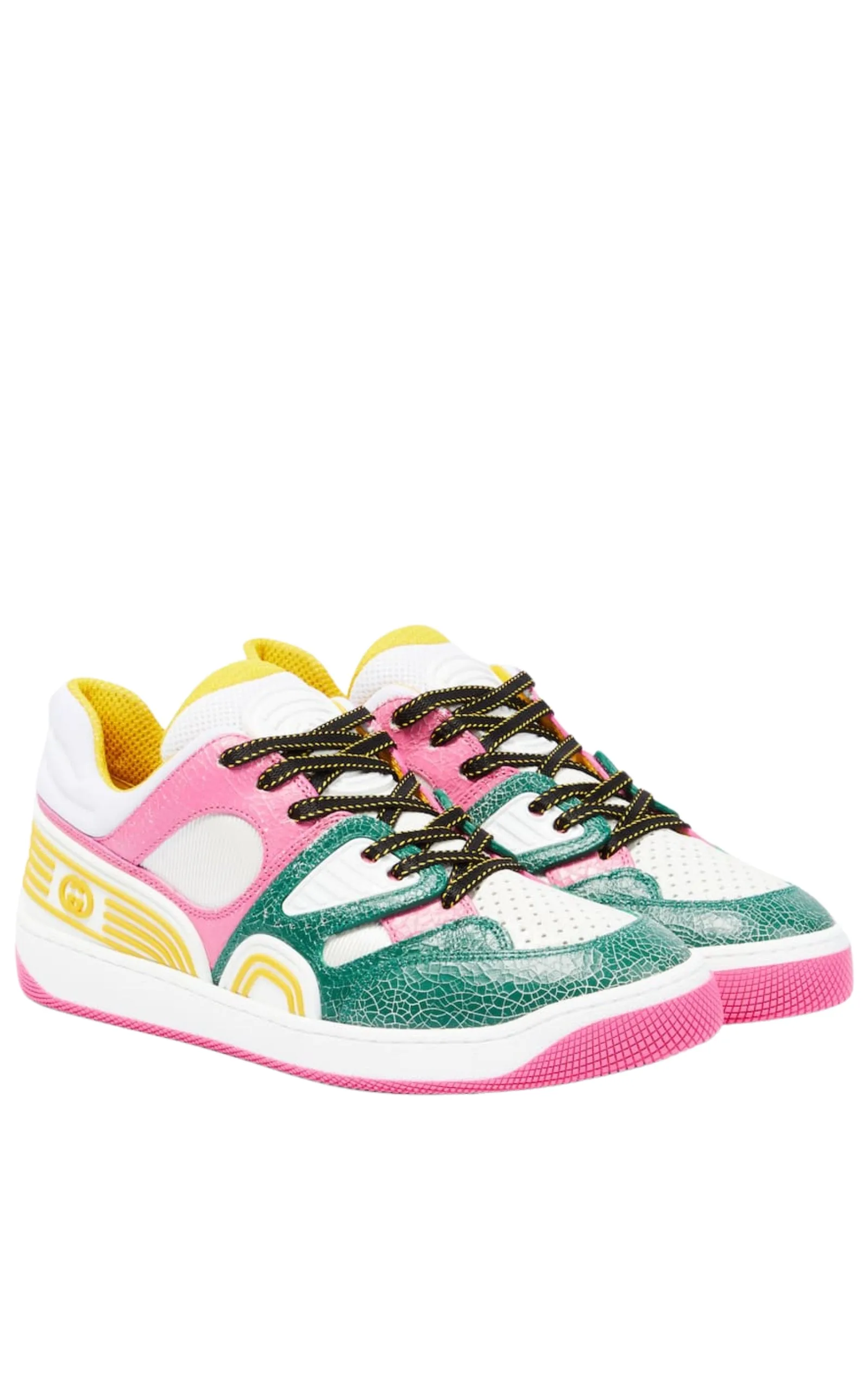 Basket Panelled Sneakers