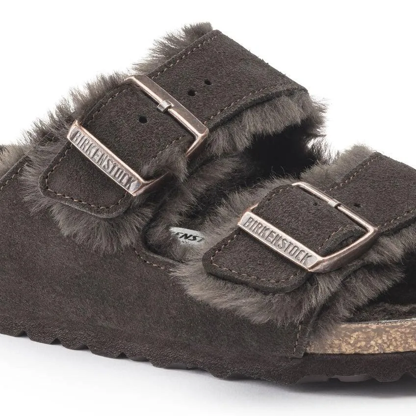 Birkenstock Arizona Shearling - Mocha Suede