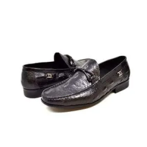 British Walkers Leon Men's Black Leather Loafers