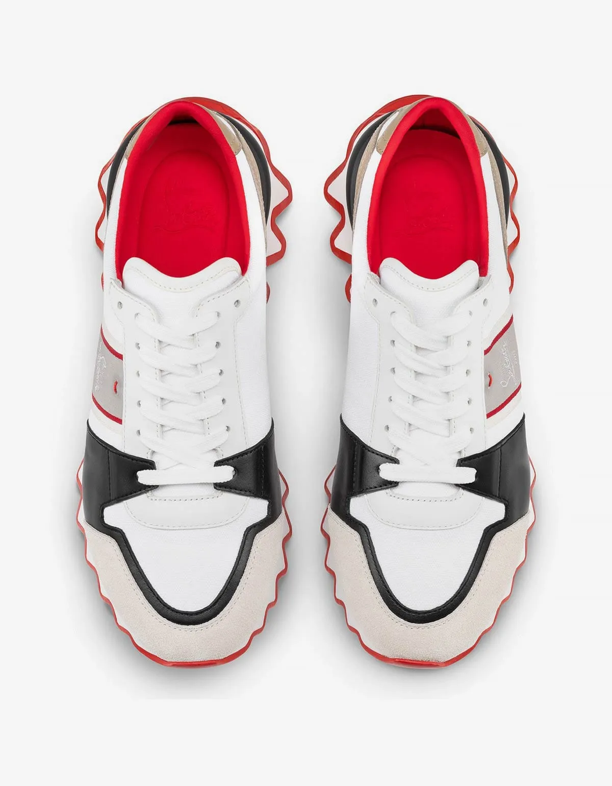 Christian Louboutin Nastroshark White Trainers -