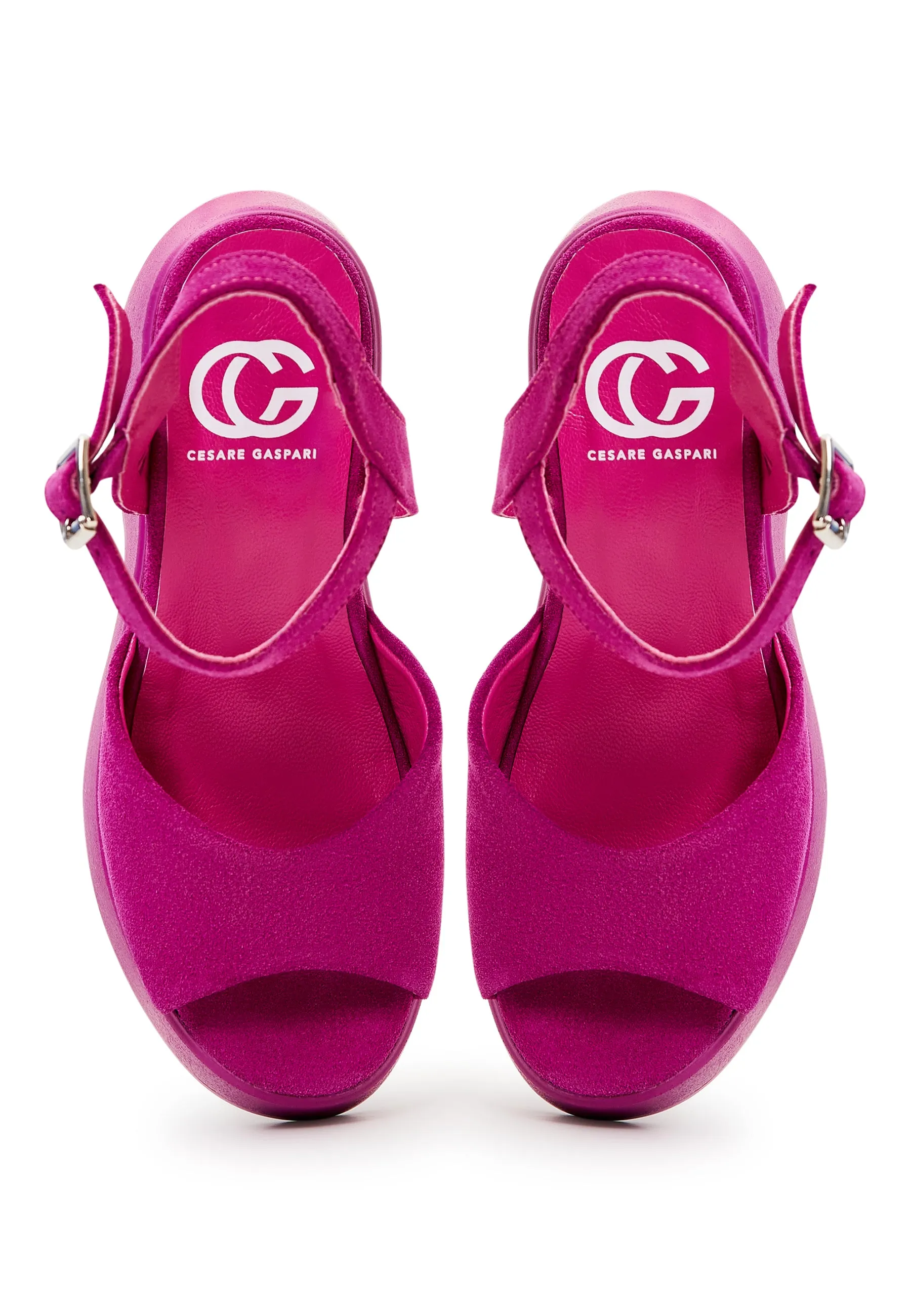 Classic Platform Sandals - Fuchsia