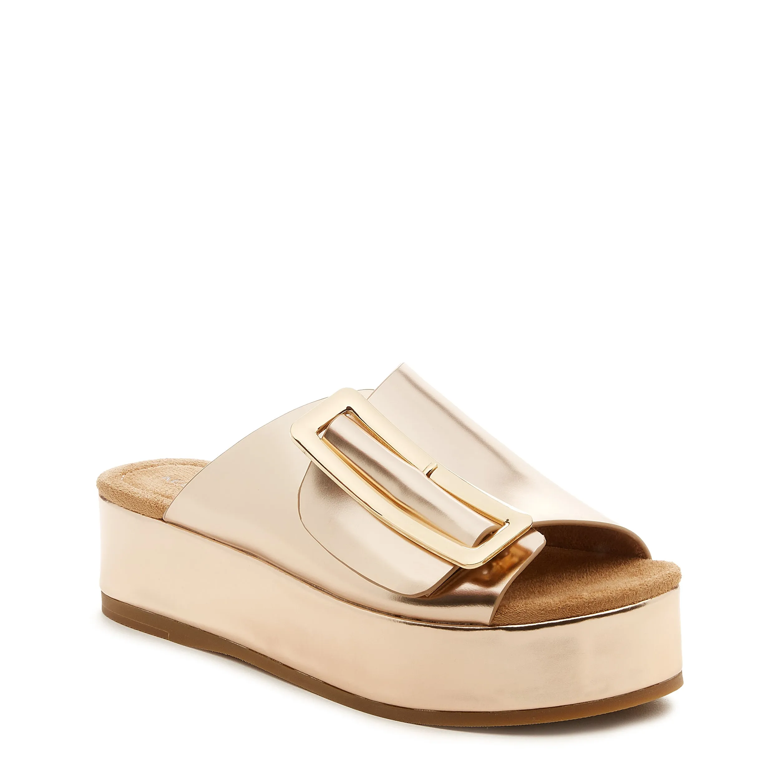 Dover Gold Platform Sandals