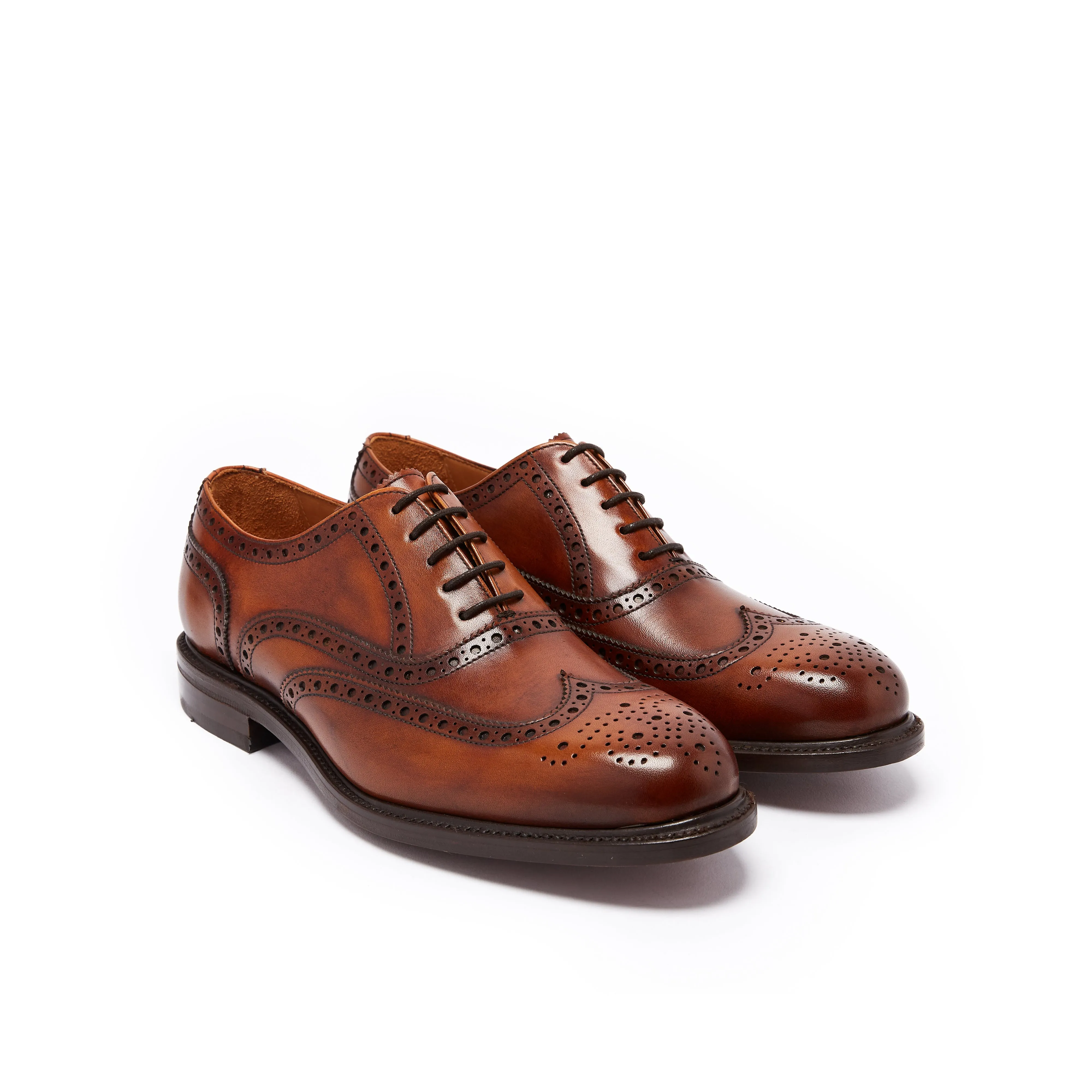 Goodyear wing tip oxford whisky brown