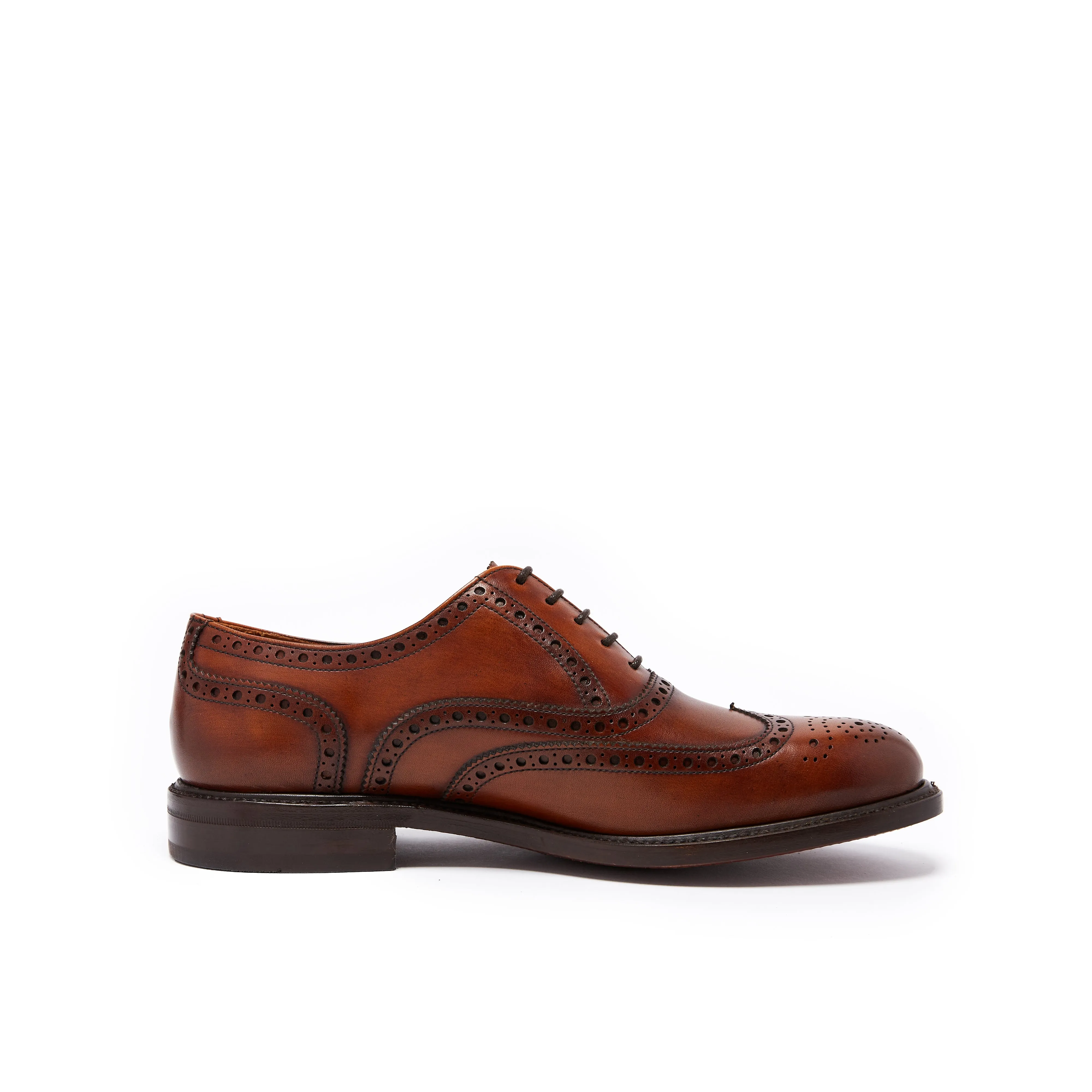 Goodyear wing tip oxford whisky brown