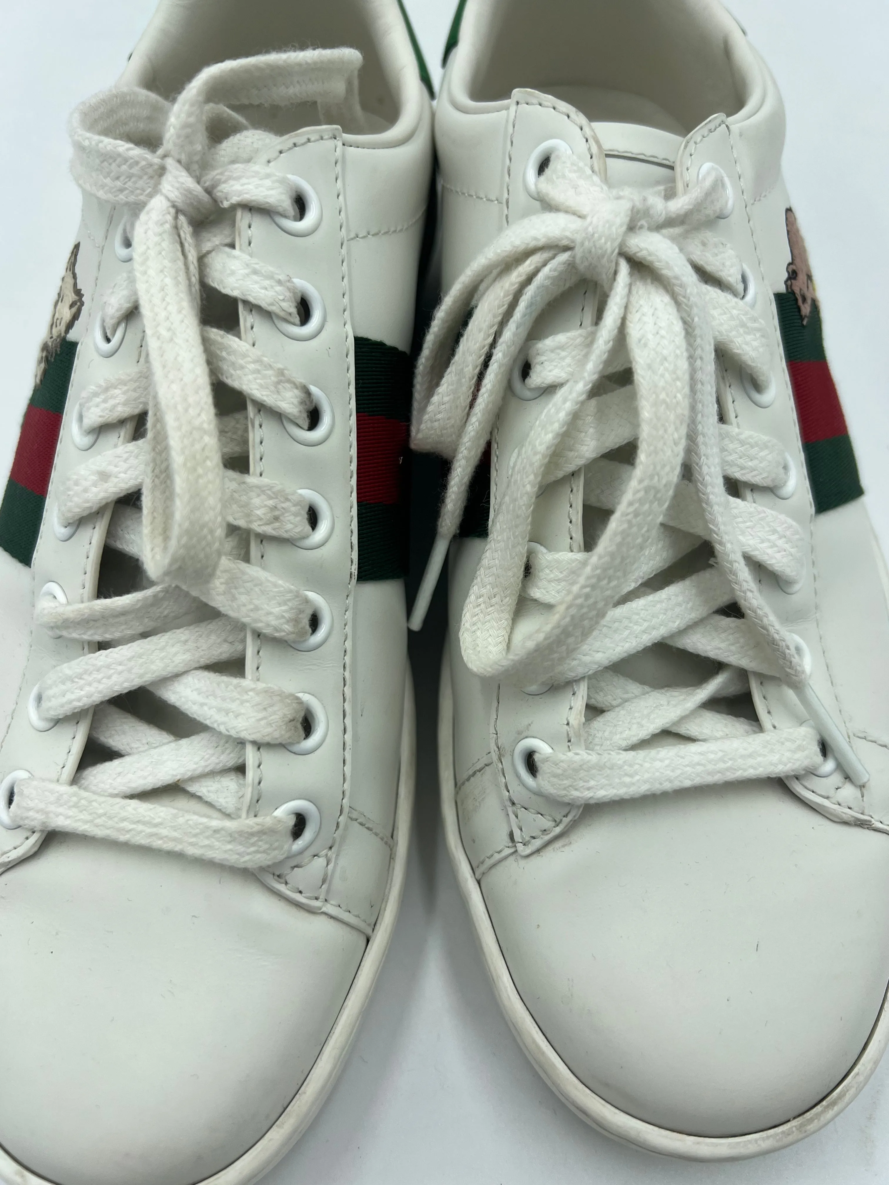 Gucci Ace Kitten Designer Sneakers Size: 6