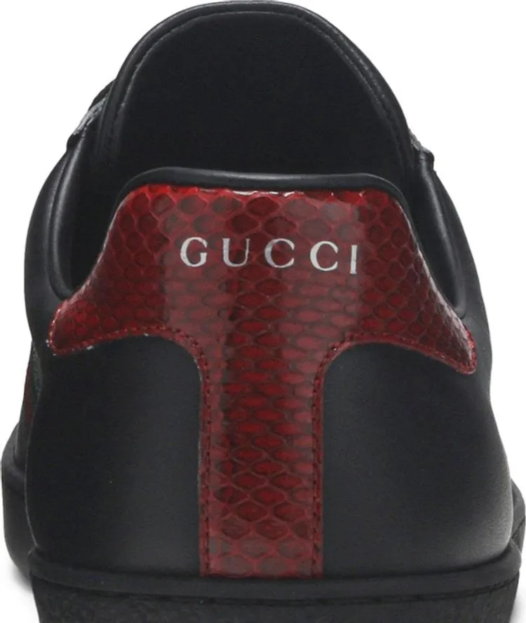 Gucci Ace Leather Black Sneakers, black