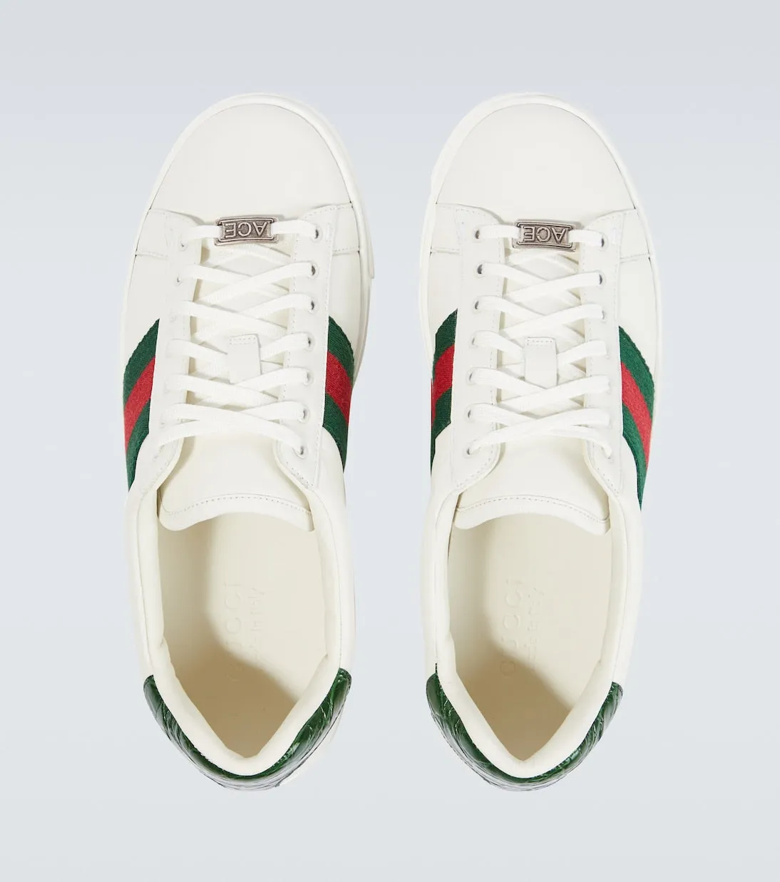 Gucci ace sneakers with web stripes, multicolor