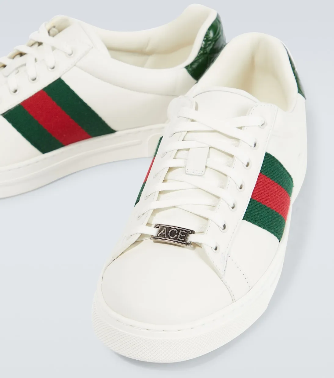 Gucci ace sneakers with web stripes, multicolor