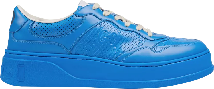 Gucci GG Sneaker Bright Blue Embossed, blue