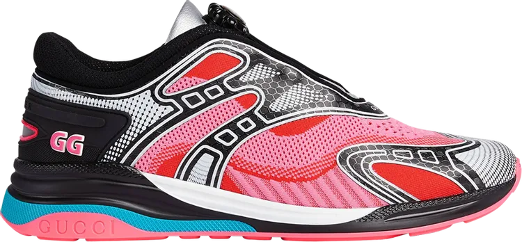 Gucci Ultrapace R Mismatched Sneakers - Neon Pink Yellow, Multicolor