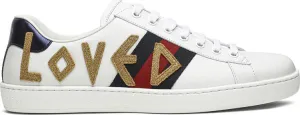 Gucci Wmns Ace Crystal sneakers, white