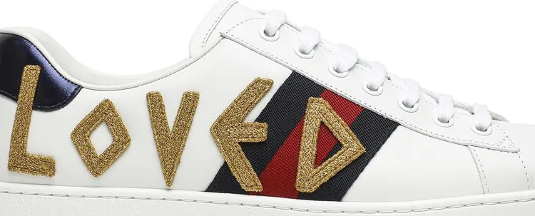 Gucci Wmns Ace Crystal sneakers, white