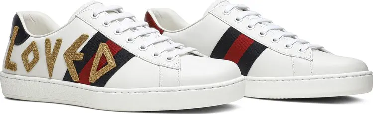 Gucci Wmns Ace Crystal sneakers, white