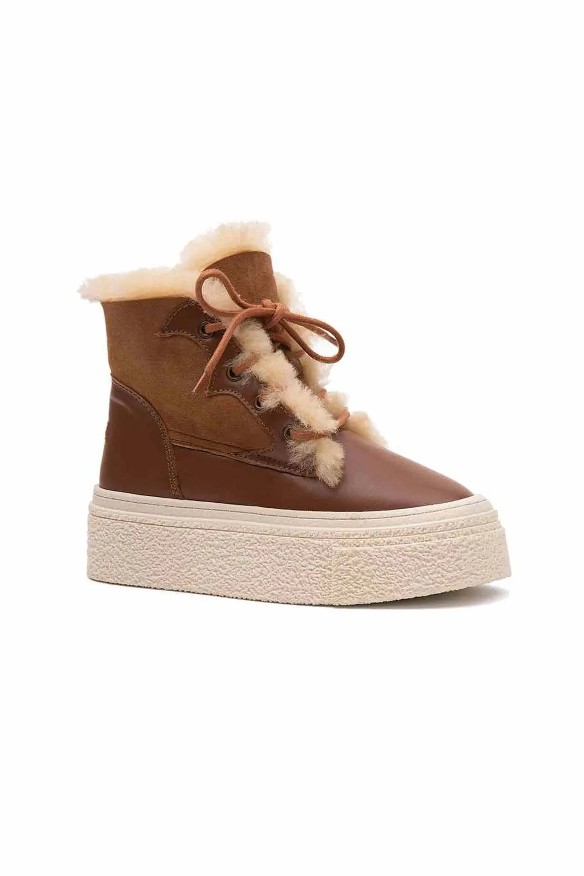 High Sole Women's Sneaker 191351 Tan