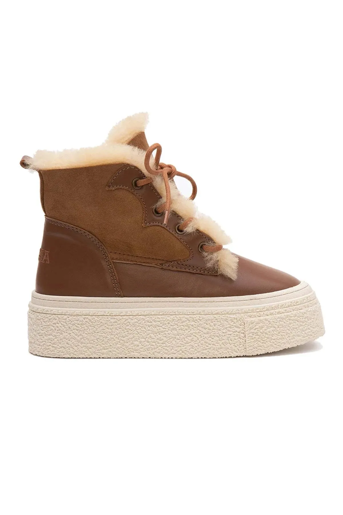 High Sole Women's Sneaker 191351 Tan