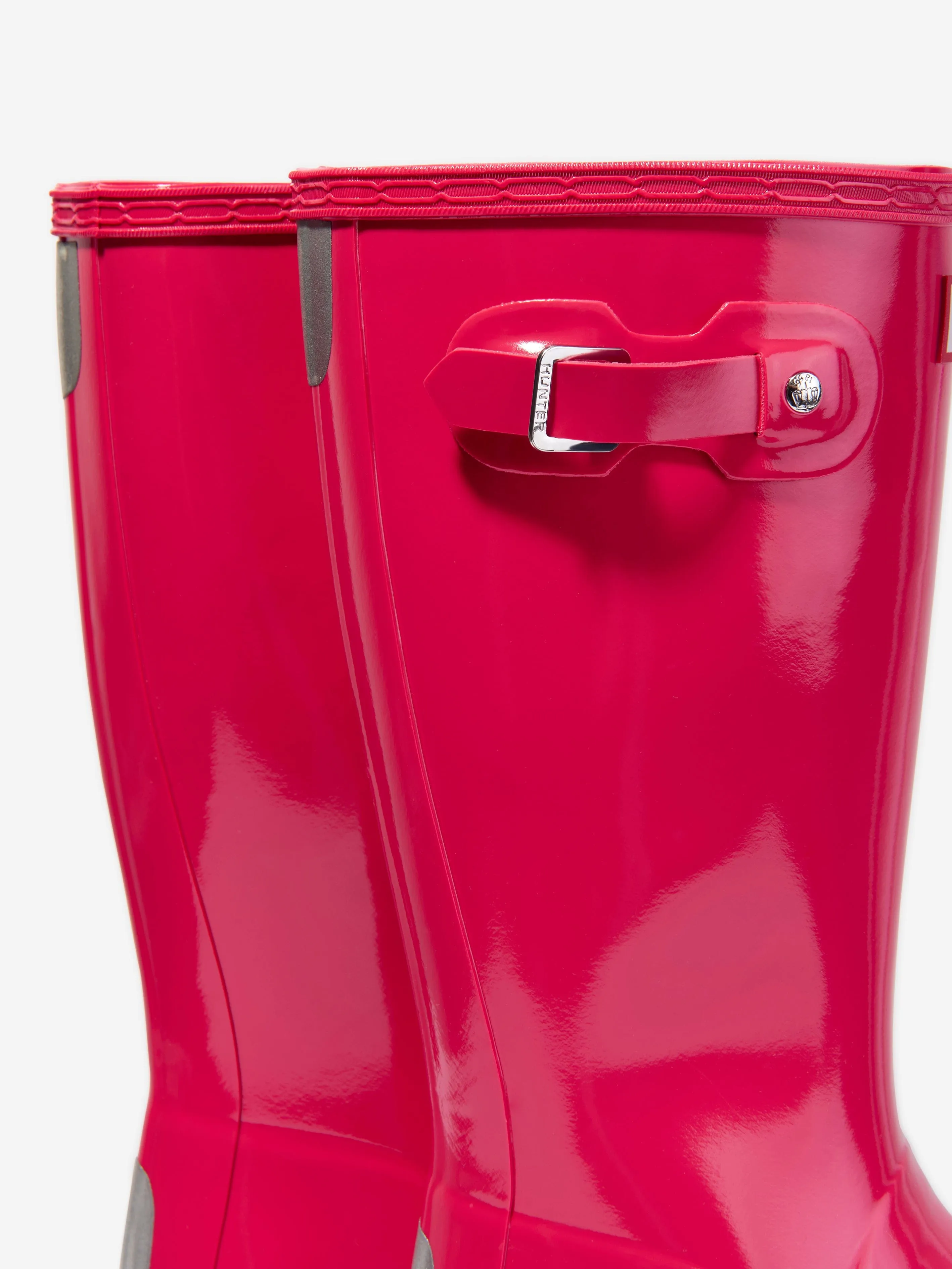 Hunter Girls Original Gloss Wellington Boots in Pink