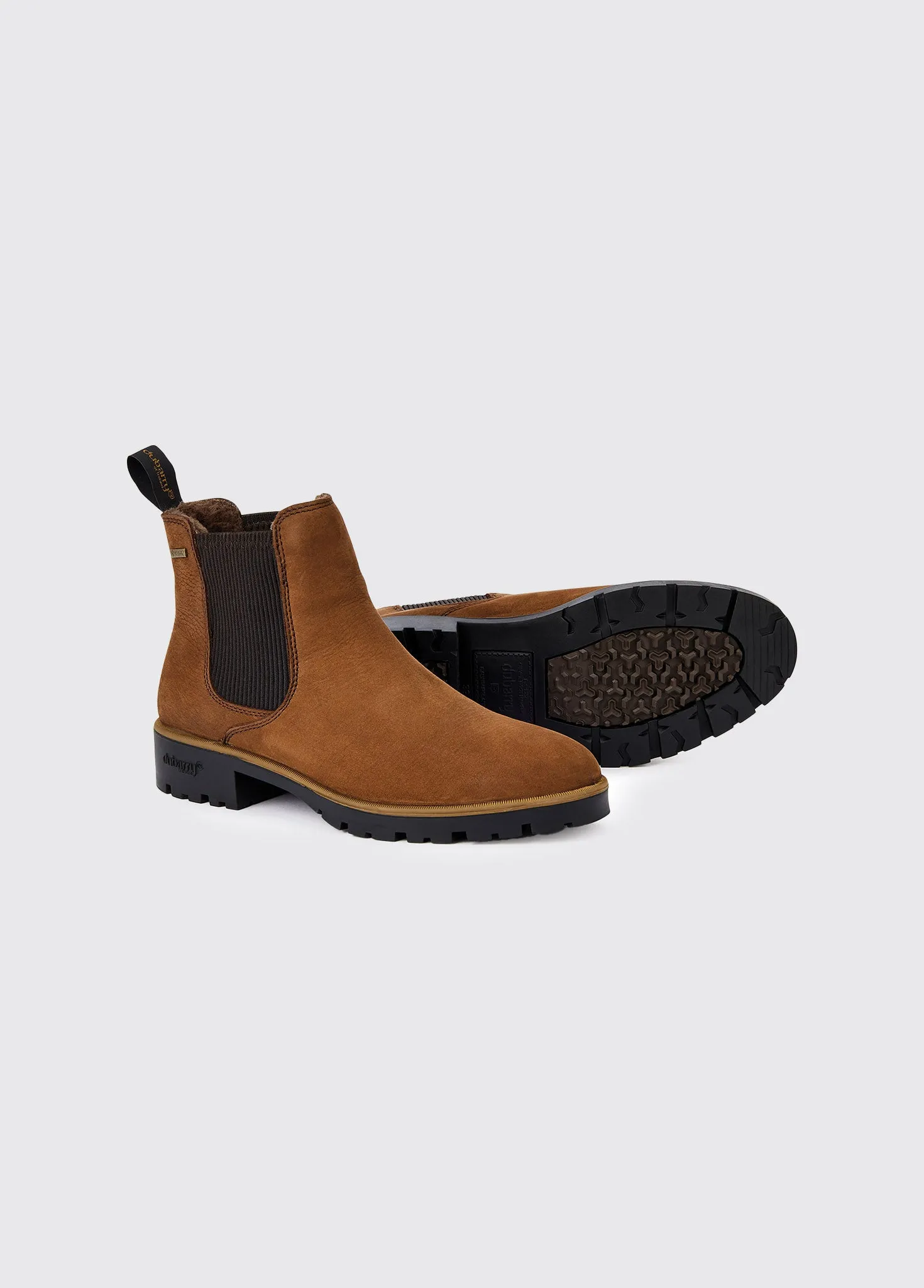 Kilcommon Faux Fur-lined Chelsea Boot - Walnut