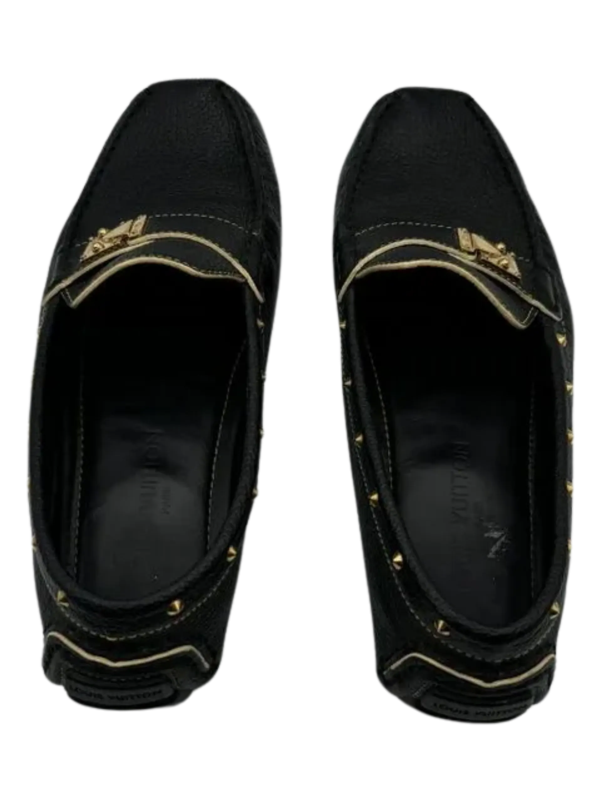 Louis Vuitton Goatskin Studded Suhali Loafers