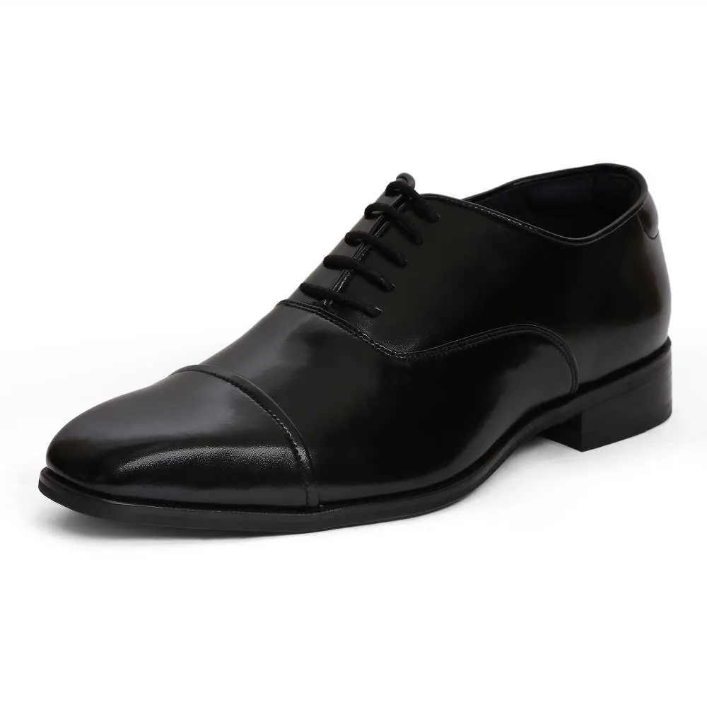 Lucas - Black Oxford Lace-up