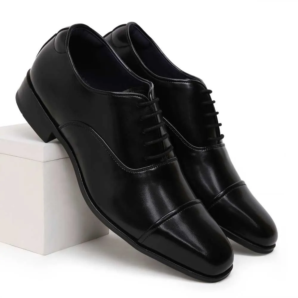 Lucas - Black Oxford Lace-up