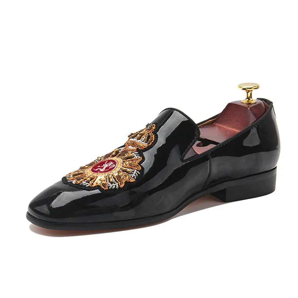 LUXX Royale - Luxurious Patent Leather Loafers For men - Red Bottom