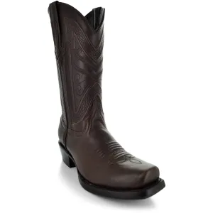 Men's Square Toe Boot Brown (H50029)