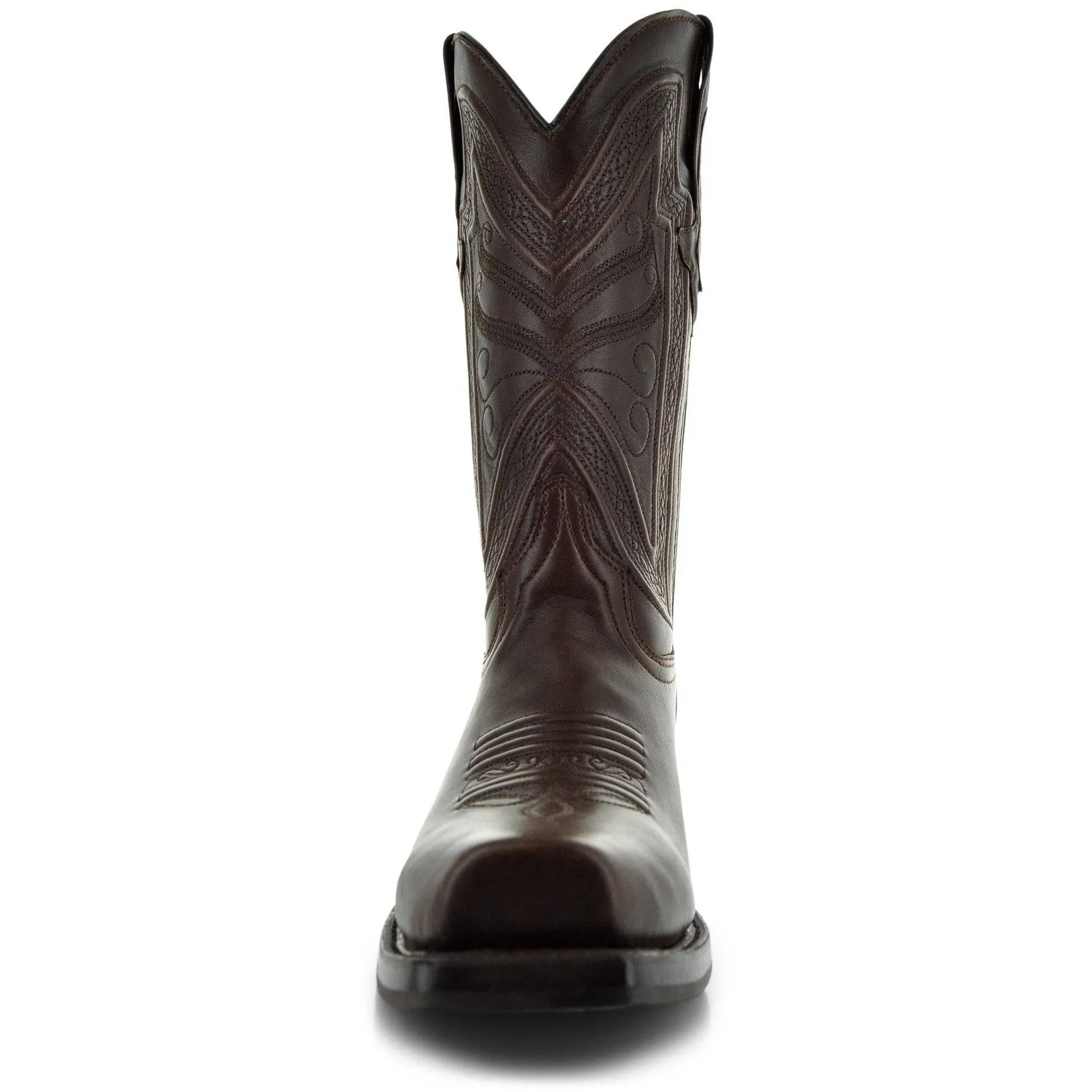 Men's Square Toe Boot Brown (H50029)