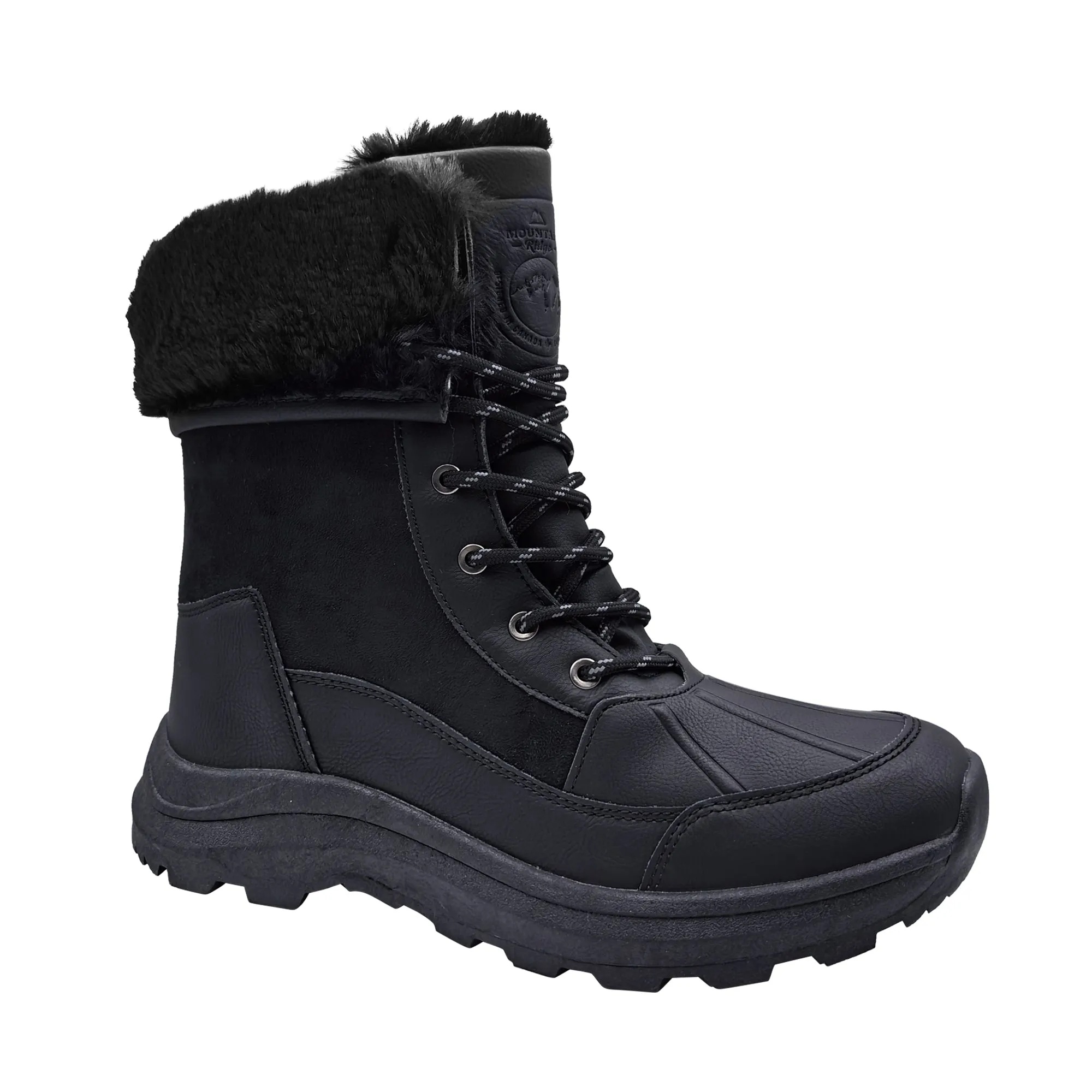 Mountain Ridge Women's Mix Media Boots, Black, -20°C