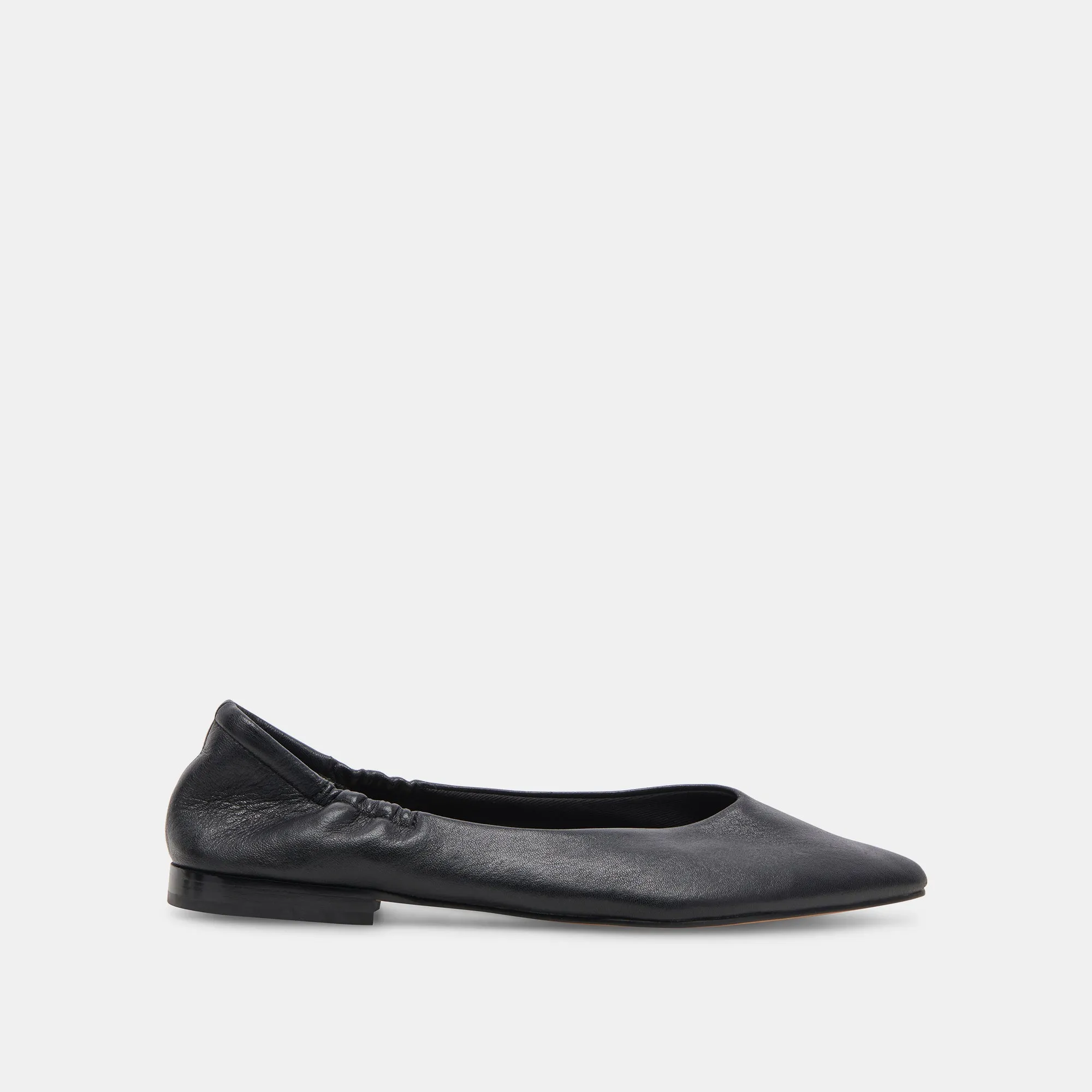 NADAV BALLET FLATS BLACK LEATHER