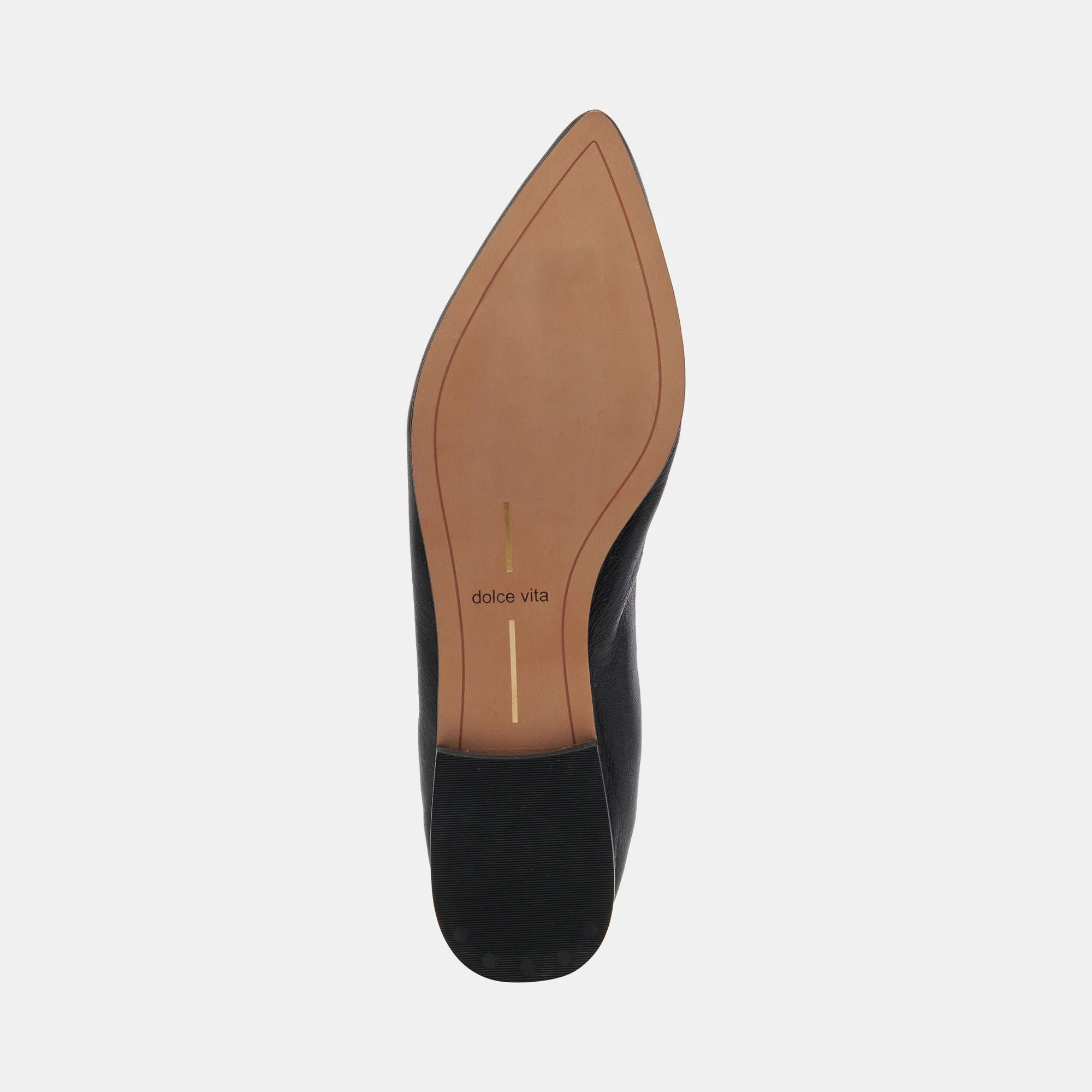 NADAV BALLET FLATS BLACK LEATHER