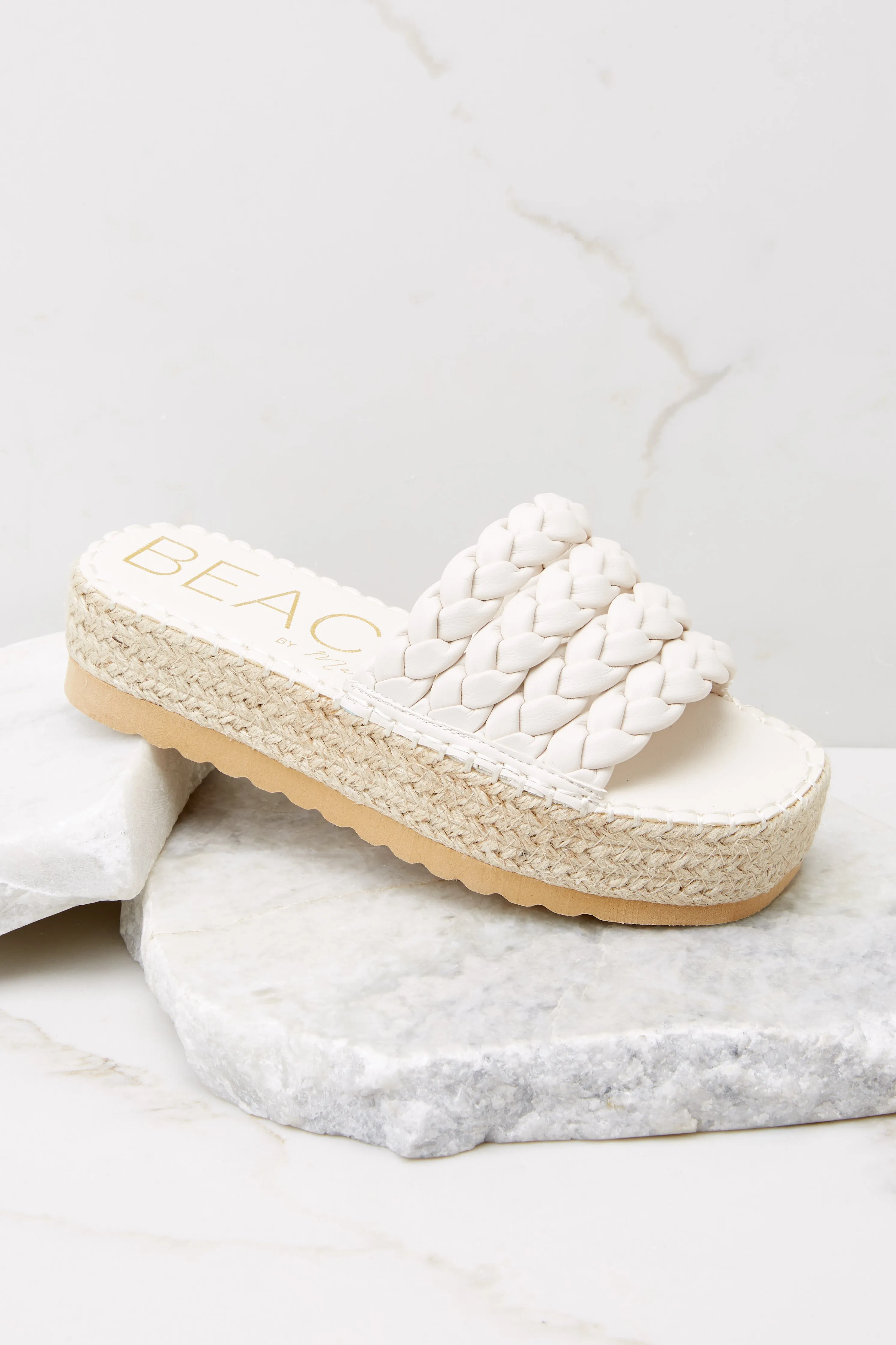 Pacific White Platform Sandal