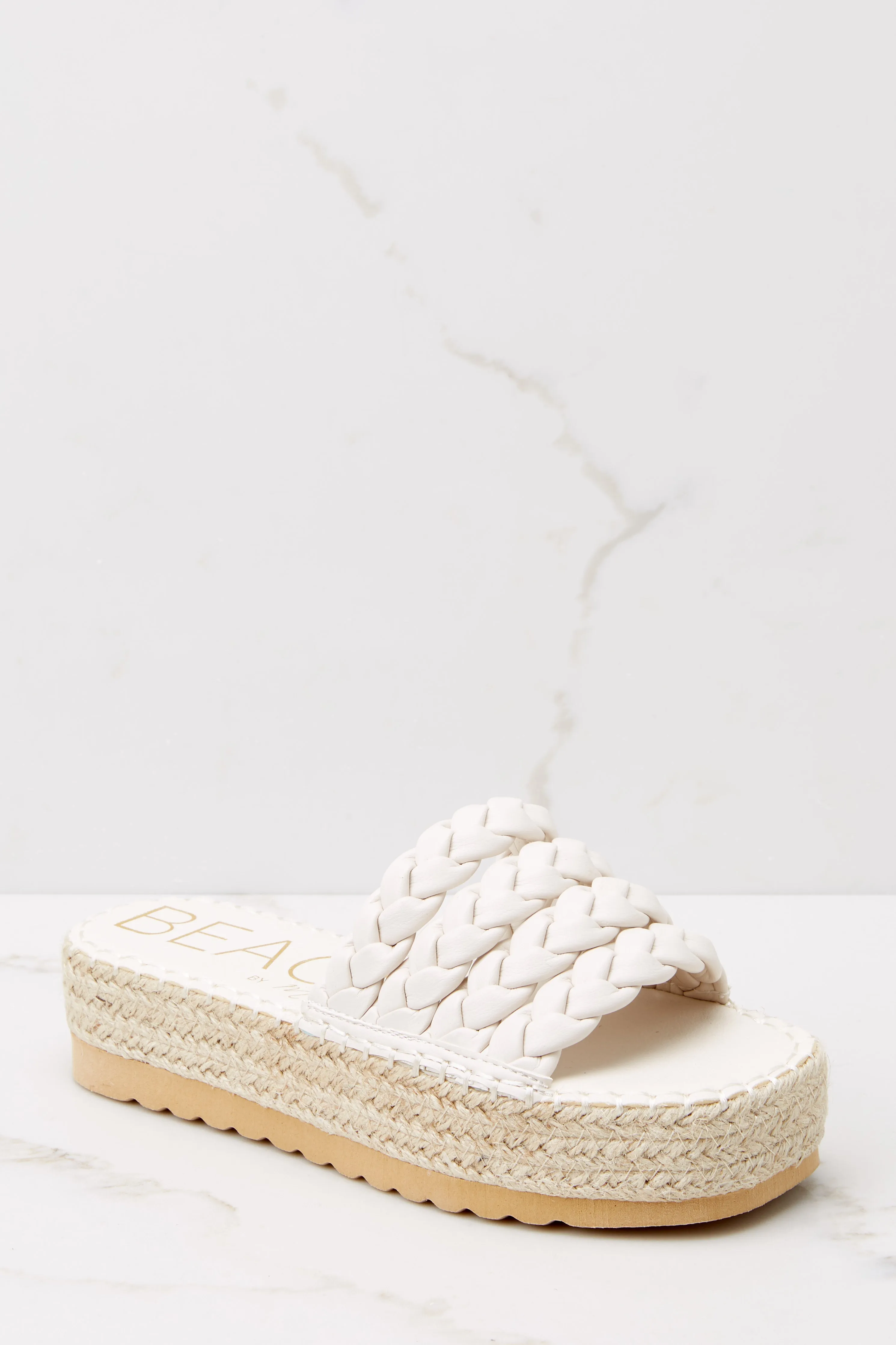 Pacific White Platform Sandal