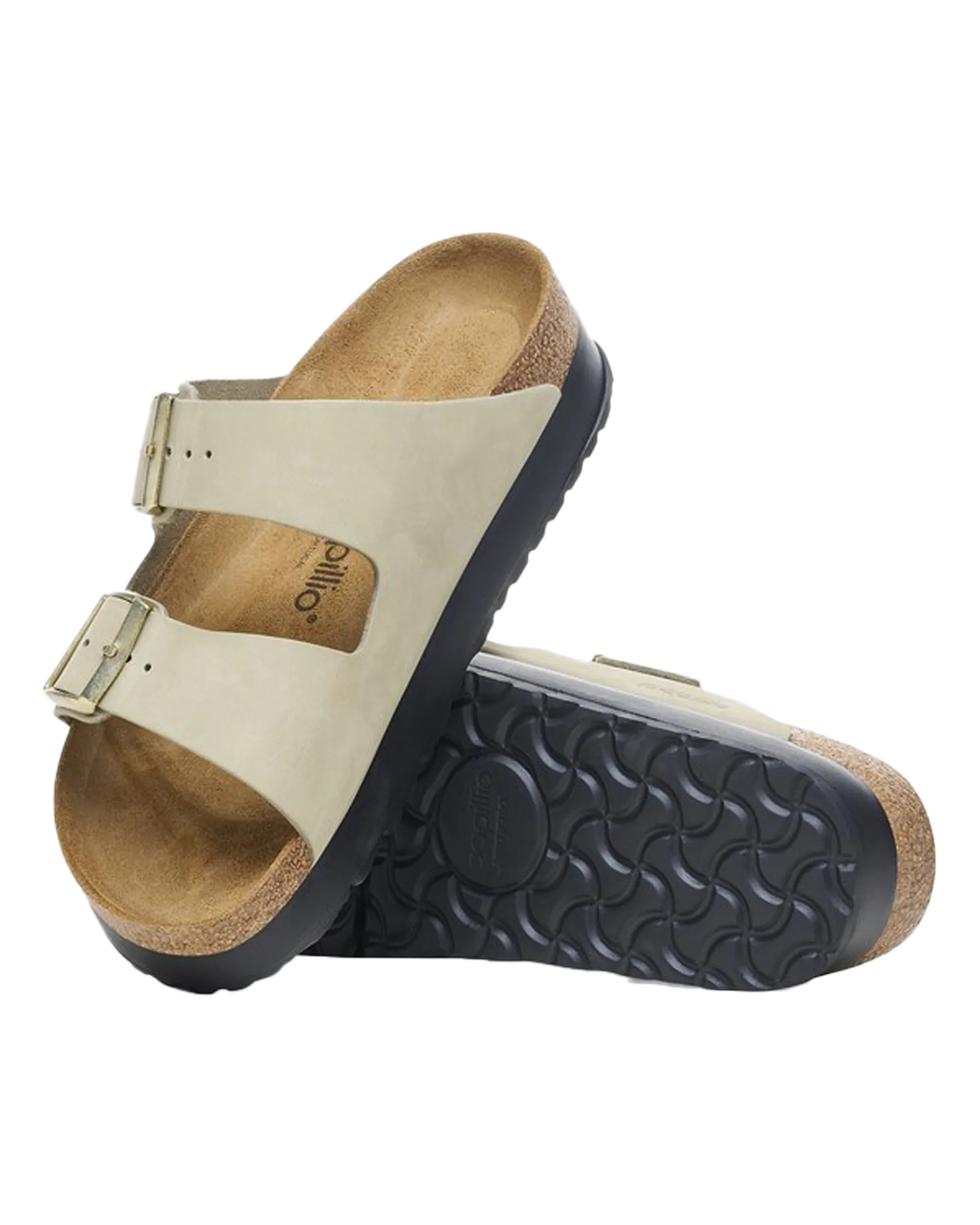 Papillio Arizona Platform Nubuck Sandals in Eucalyptus