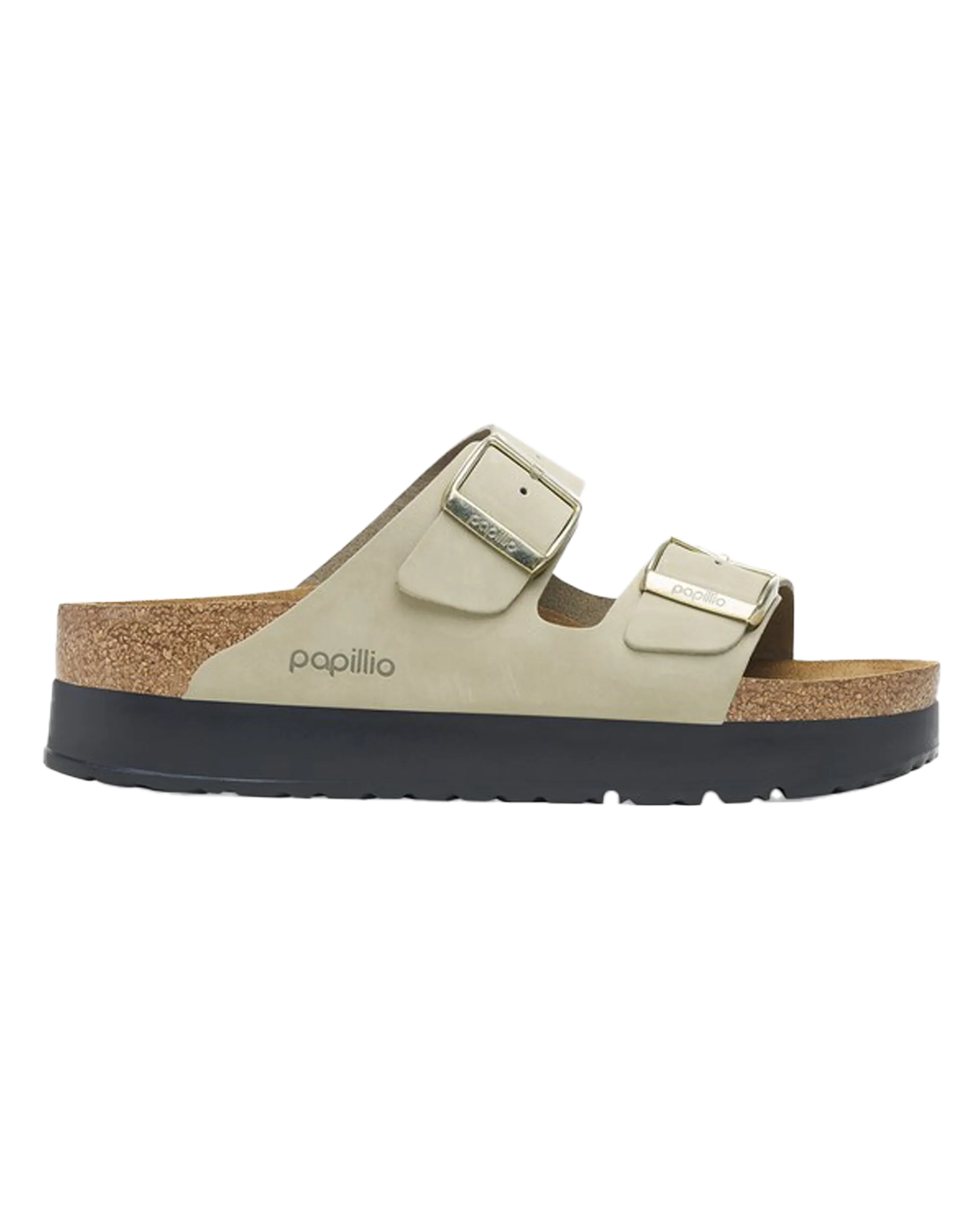 Papillio Arizona Platform Nubuck Sandals in Eucalyptus