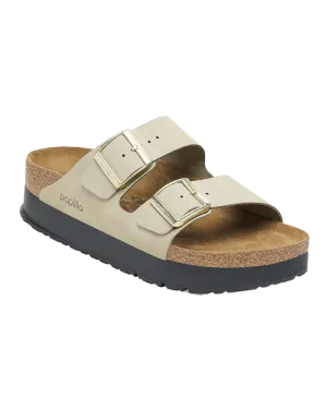 Papillio Arizona Platform Nubuck Sandals in Eucalyptus