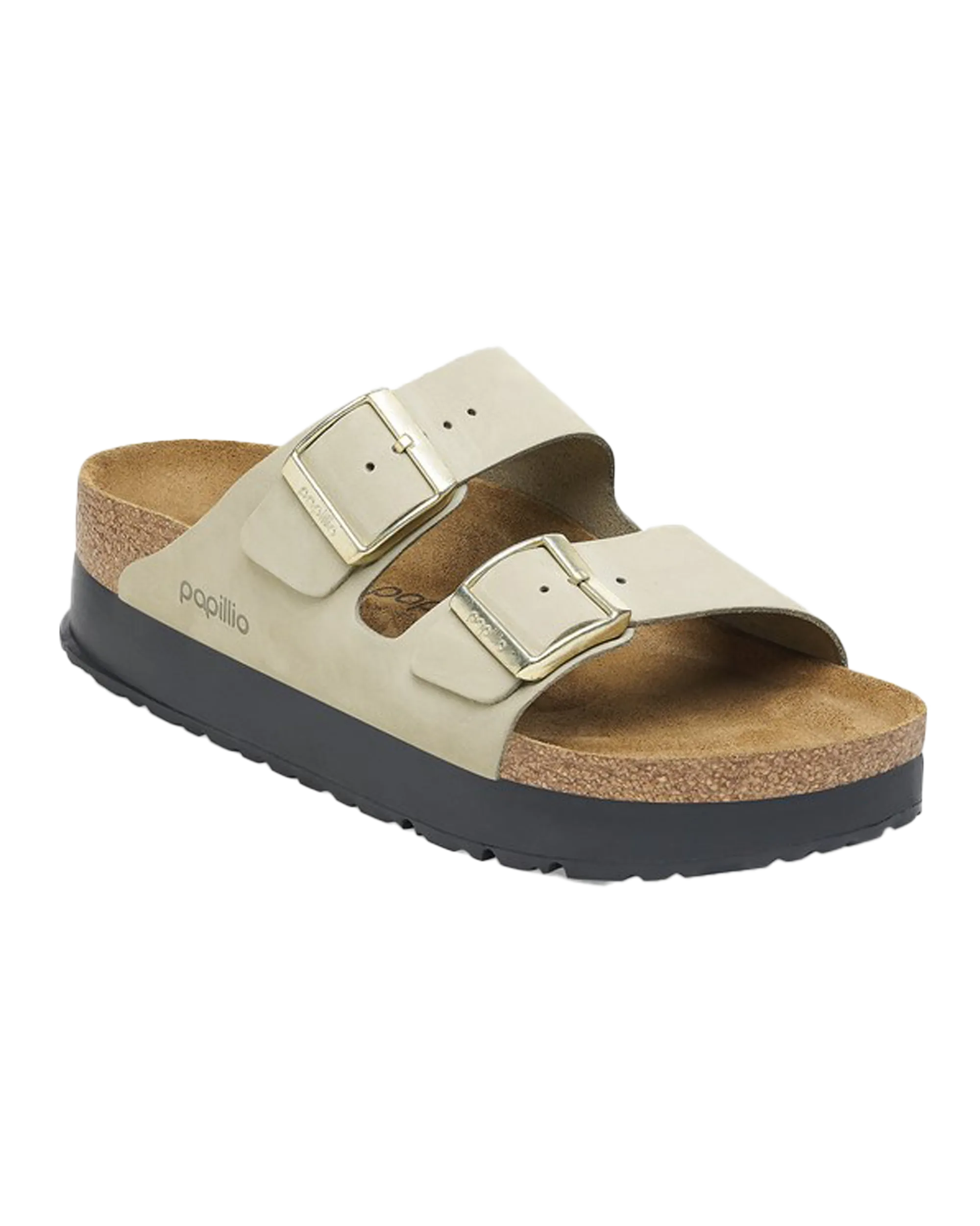 Papillio Arizona Platform Nubuck Sandals in Eucalyptus