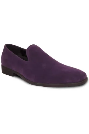 "Chelsea" Purple Suede Tuxedo Shoes