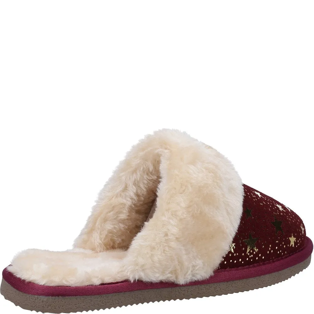 Red Arianna Star Slippers