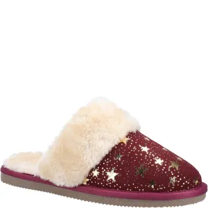 Red Arianna Star Slippers