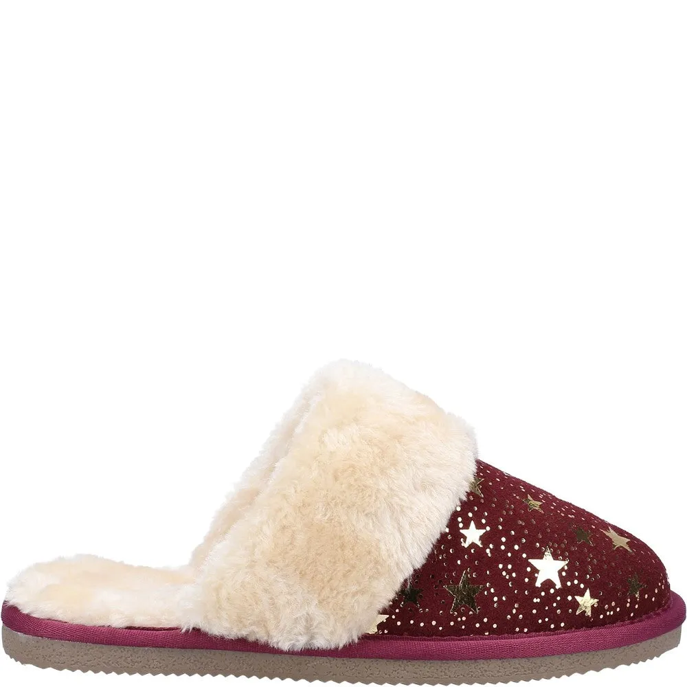 Red Arianna Star Slippers