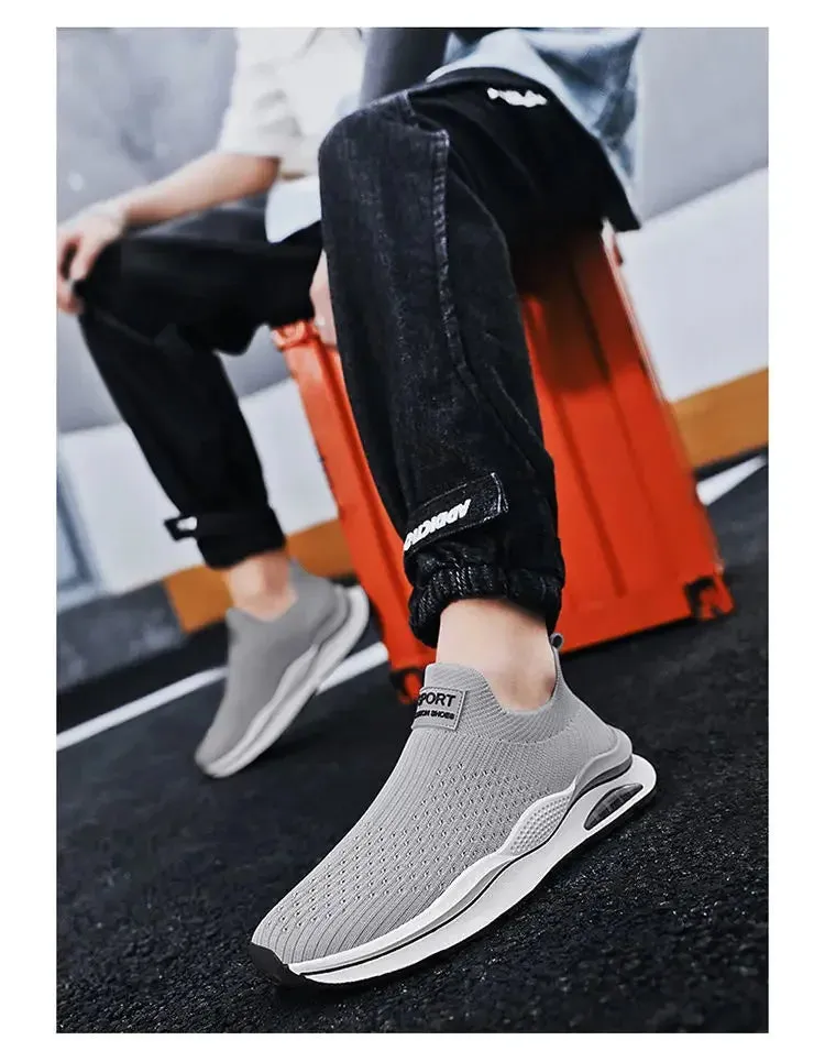 Slip on comfy walking mesh shoes