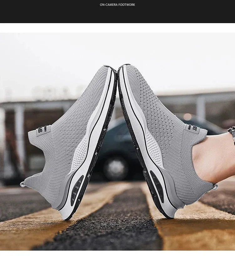 Slip on comfy walking mesh shoes