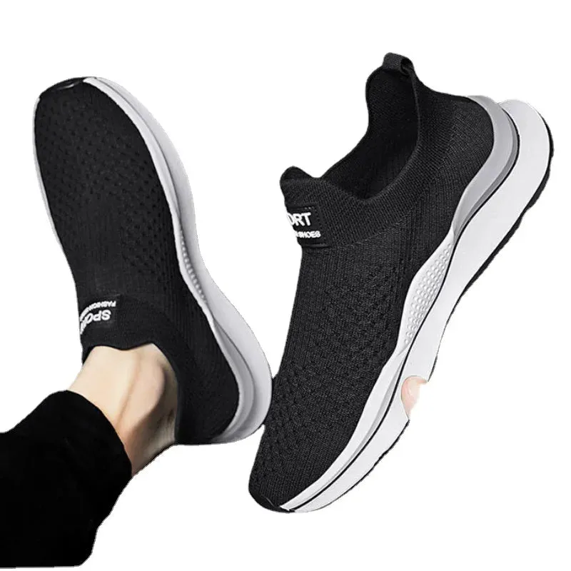 Slip on comfy walking mesh shoes