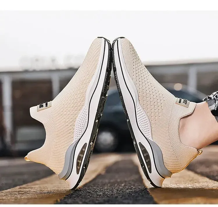 Slip on comfy walking mesh shoes